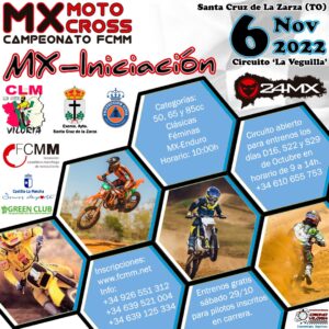 El Club Motor Viloria organiza la 5ª prueba del Campeonato Castilla-La Mancha de Motocross en las categorías: MXIniciación, MX65cc, MX85cc y 2ª de MXClásicas.