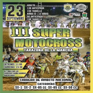 ¡Llega el III Super Motocross de Tarazona de la Mancha!