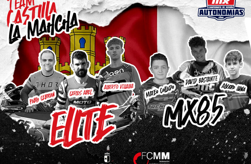 Castilla-La Mancha presenta su equipo para el Campeonato de España de Motocross por Autonomías