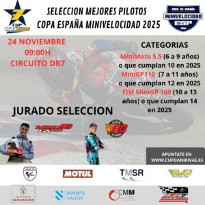 Jornada de Selección de Pilotos en el Circuito DR7 de Tarancón para la Cup Dani Rivas 2025