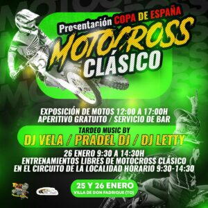 El CD Amigos del Motocross, prepara un gran evento el próximo sábado, 25 de enero