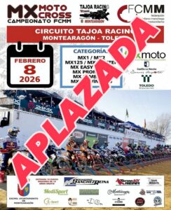 Aplazada la prueba del Campeonato de Castilla-La Mancha de Motocross en Montearagón