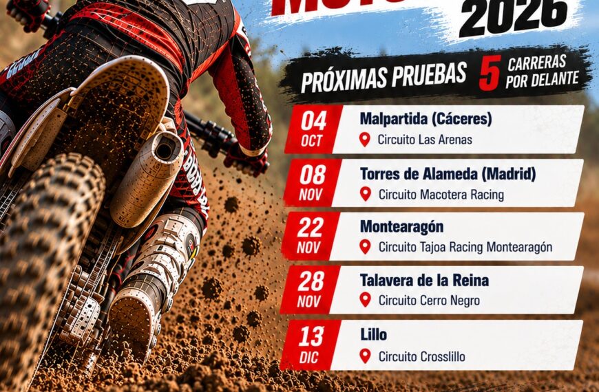 Cinco pruebas por delante en el Campeonato de Castilla-La Mancha de Motocross 2026
