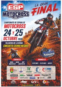 Talavera decidirá los Campeones de España de Motocross 2026